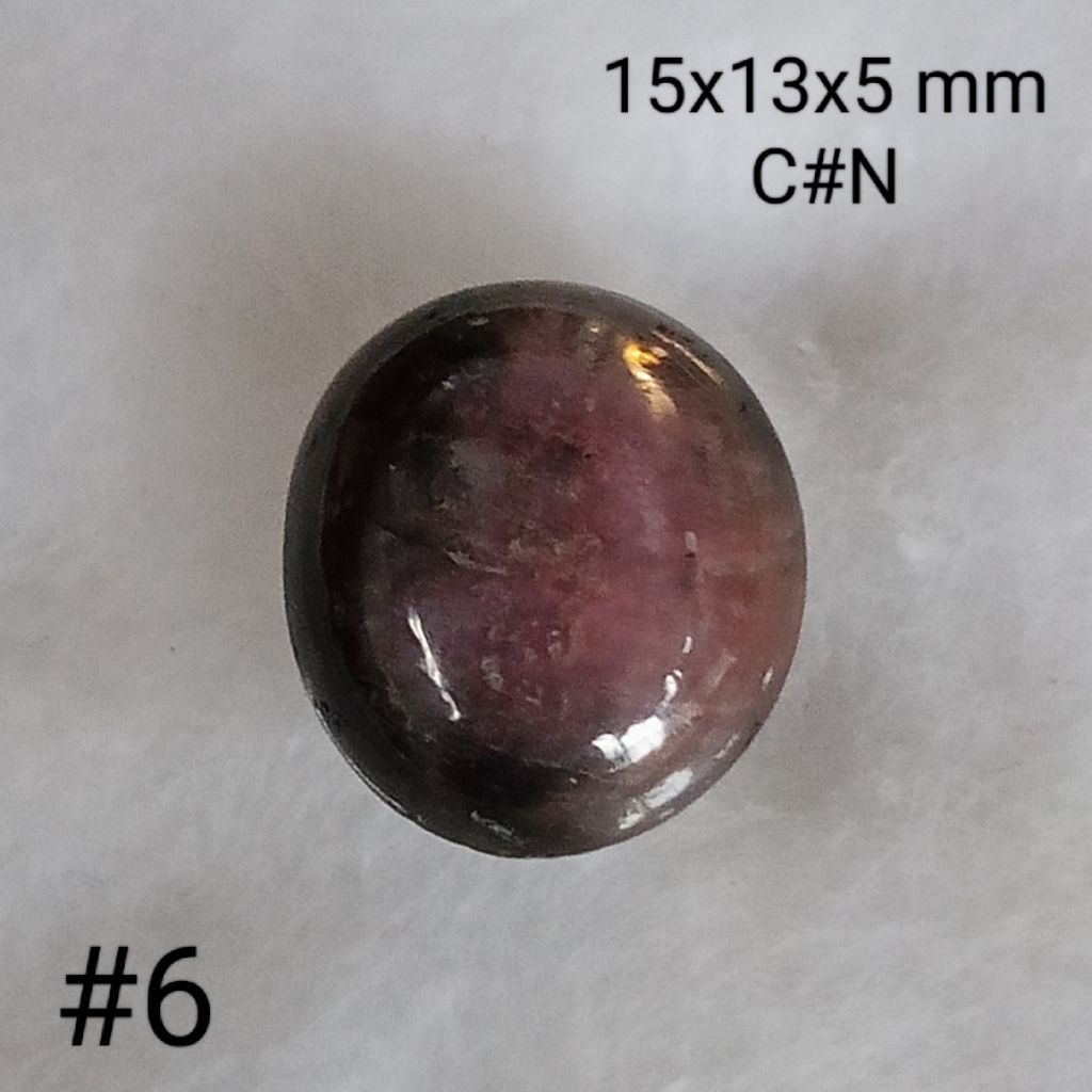 batu permata natural ruby #6