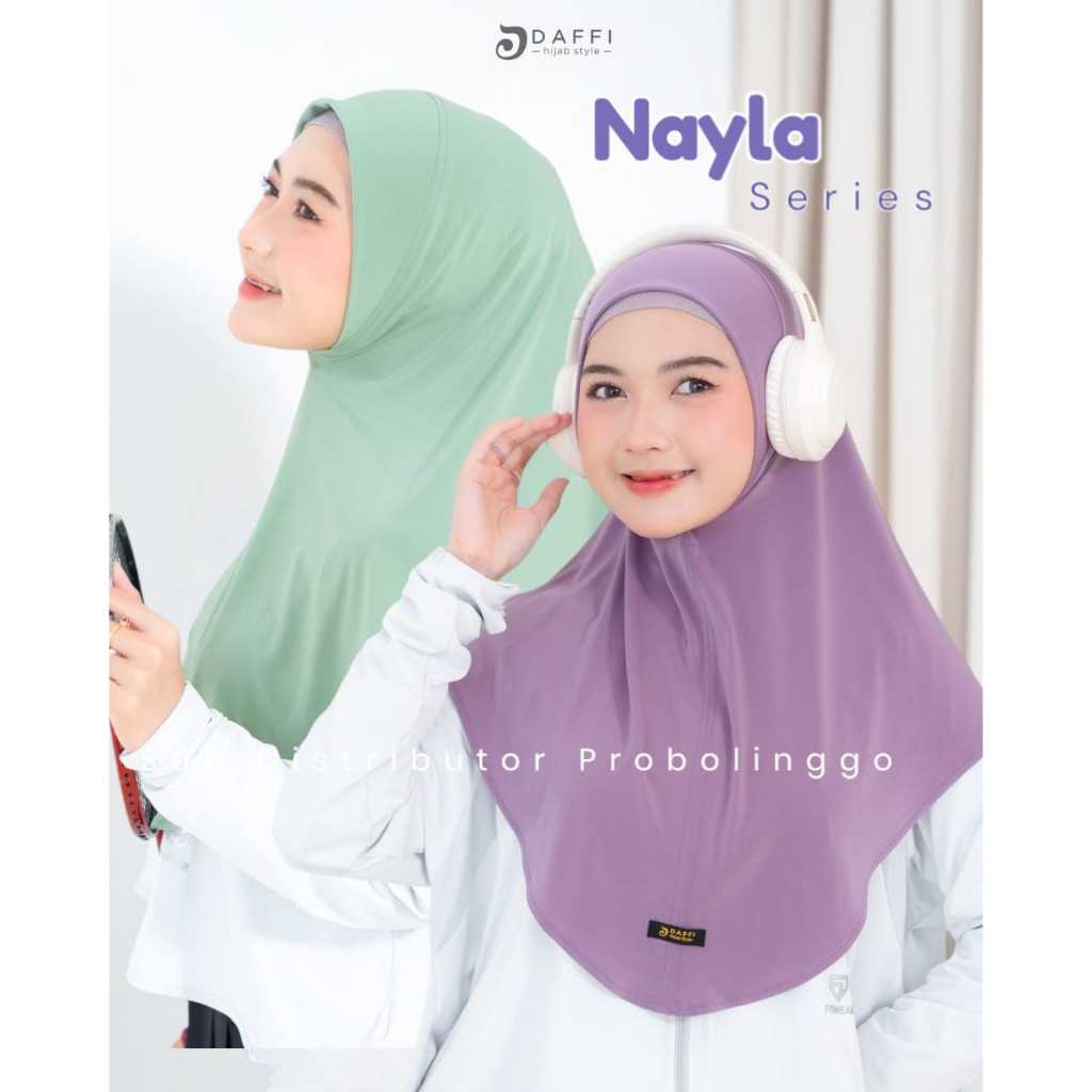 DAFFI HIJAB - BERGO NAYLA DAFFI HIJAB TERBARU JERSEY PREMIUM