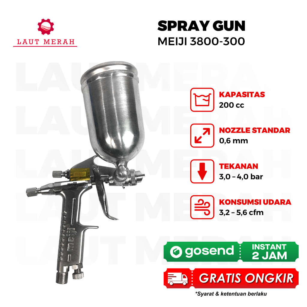 spray gun R3 Meiji spraygun premium MEIJI R3 tipe flat brush