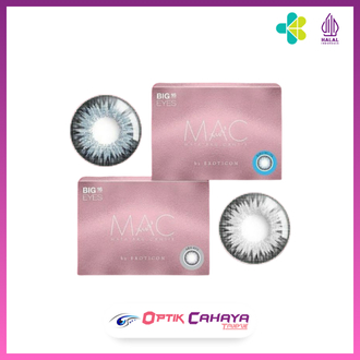 Optik Cahaya Truevue - Softlens X2 MAC / Softlens warna / Soflen bulanan 16 MM