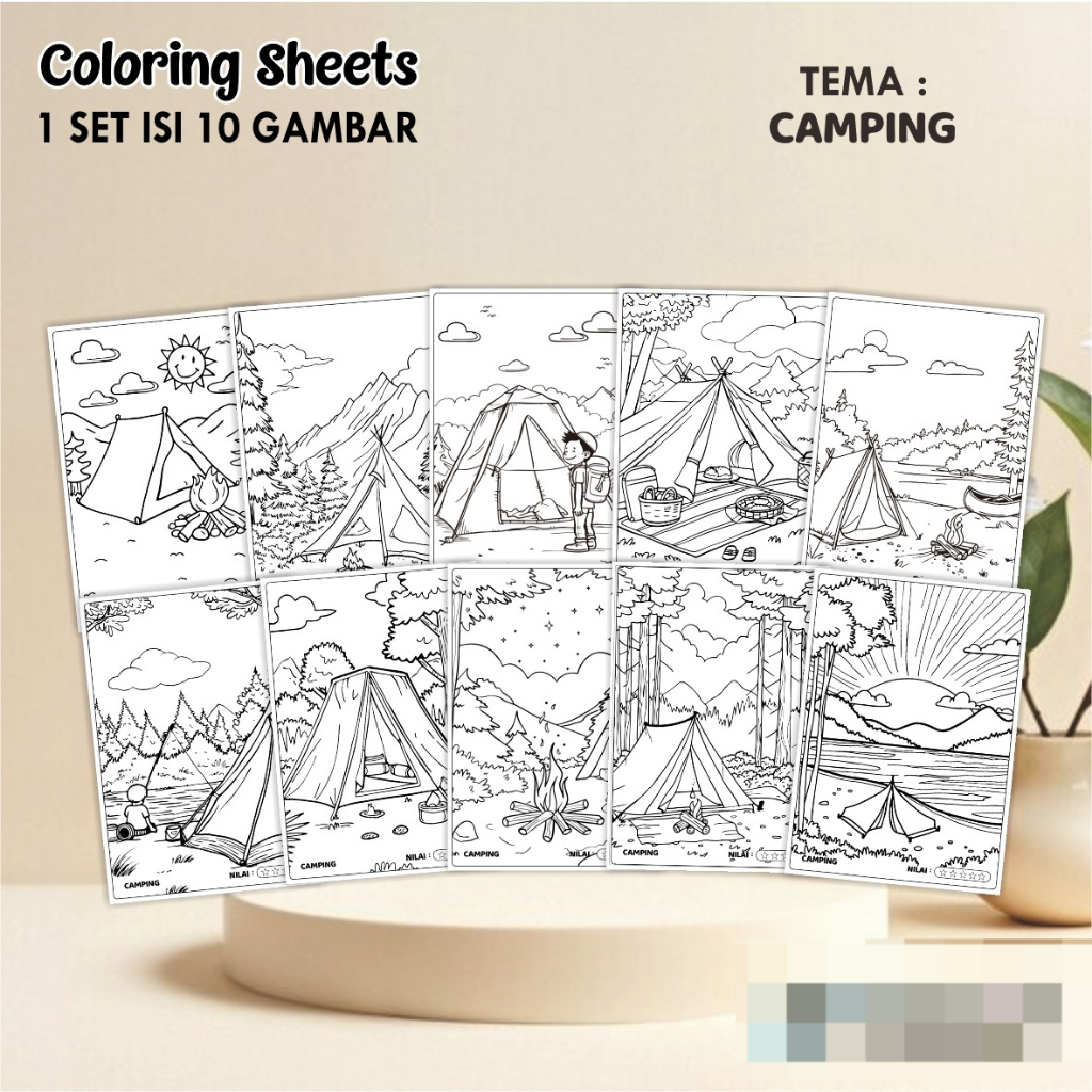 

KERTAS GAMBAR MEWARNAI TEMA PEMANDANGAN A4 READY STOCK - LEMBAR COLORING SHEETS ISI 10 LEMBAR