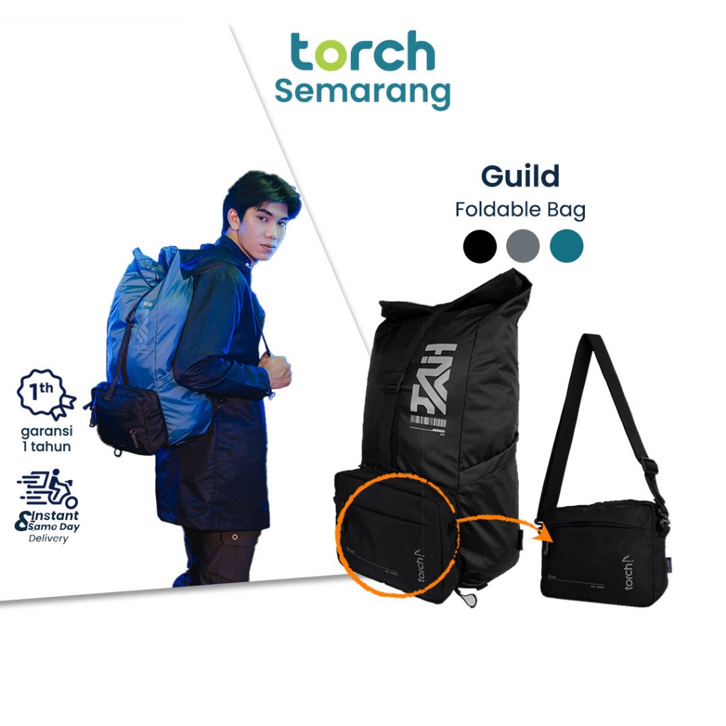 TORCH Guild Tas Ransel Lipat Tas Selempang Gamer 2 in 1 - Foldable