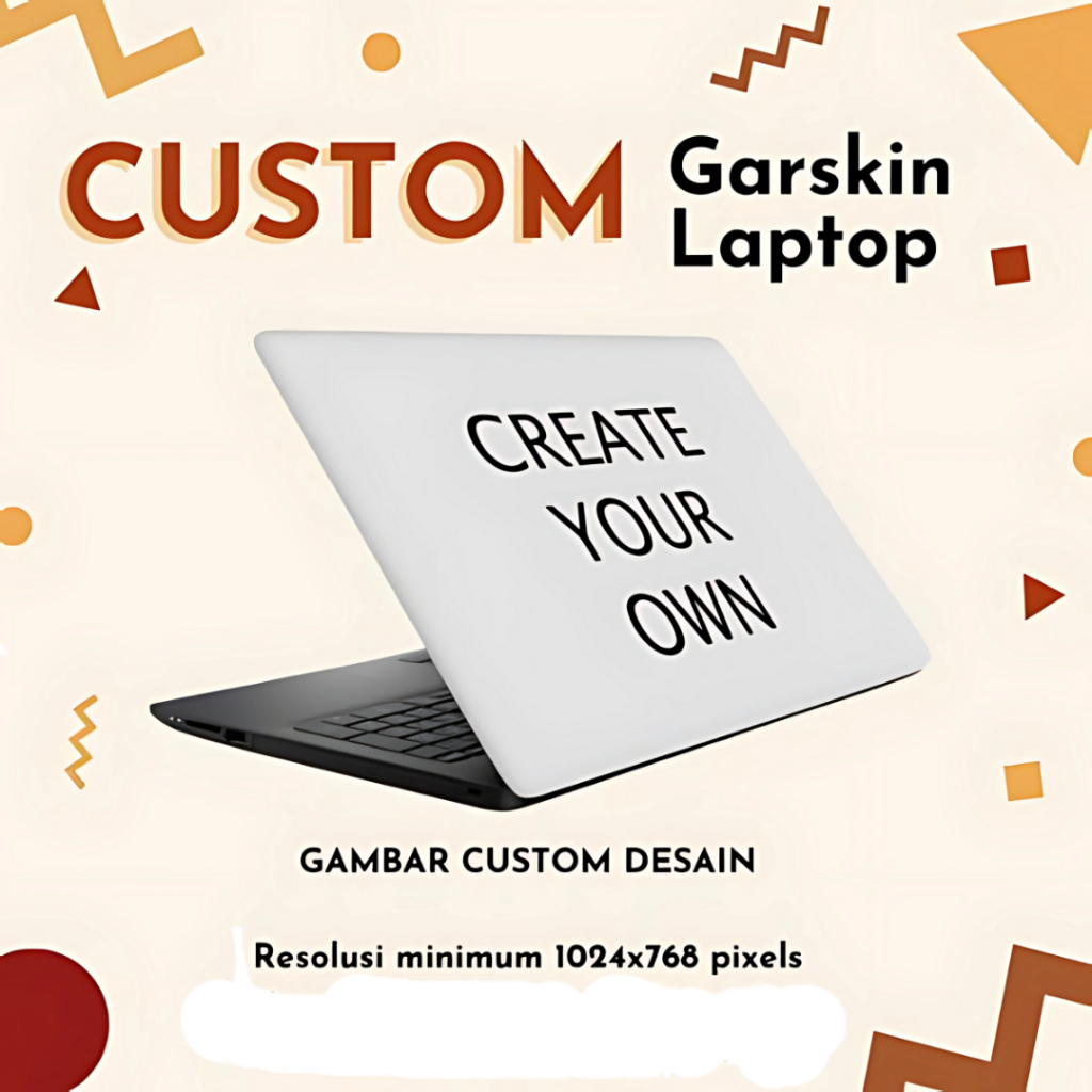 CUSTOM Garskin Laptop Stiker 10 12 14 15 17 inch Asus Acer Lenovo Mac - FULL 2PCS, 15,6 Inch