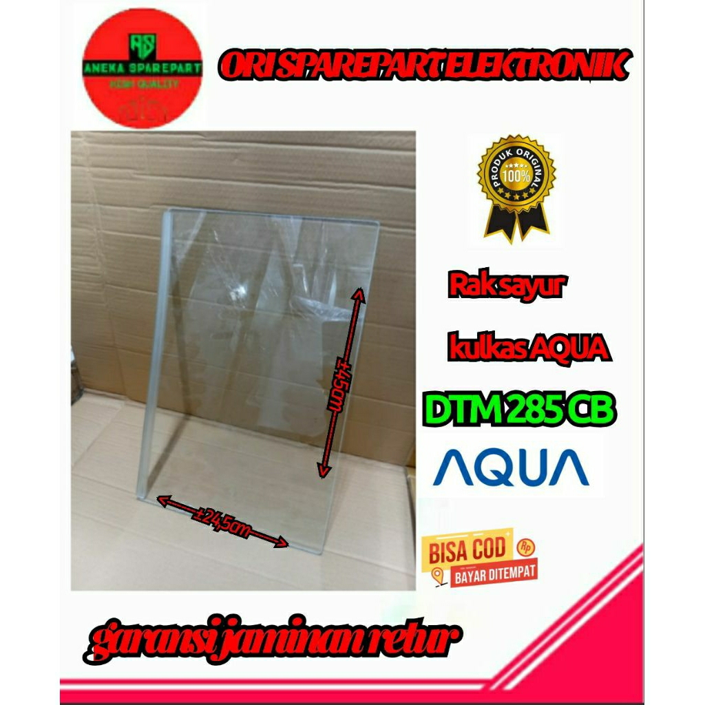rak sayur kulkas AQUA DTM 285 CB