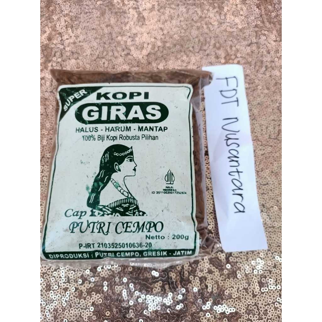 

(Super) Kopi Giras Cap Putri Cempo Murni 100% 200gram