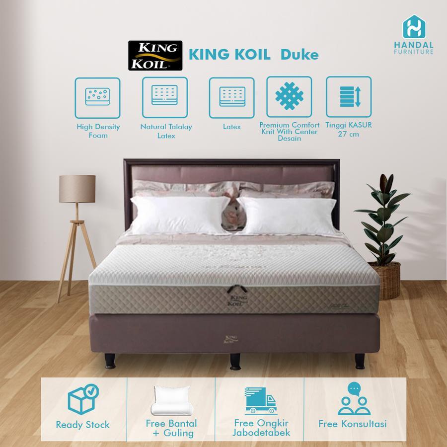 Kasur Full Latex King Koil Duke Anti Bakteri Firm Keras Tebal 27cm ORIGINAL Springbed