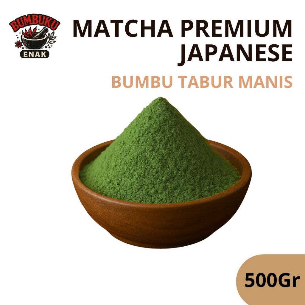

Bumbu Tabur Manis Rasa Matcha Premium Japanese 500gr – Topping Elegan untuk Dessert, Minuman, Roti, dan Martabak Kekinian