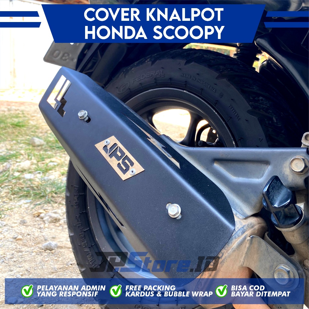 JPS Cover Knalpot Tameng Scoopy 2017-2019