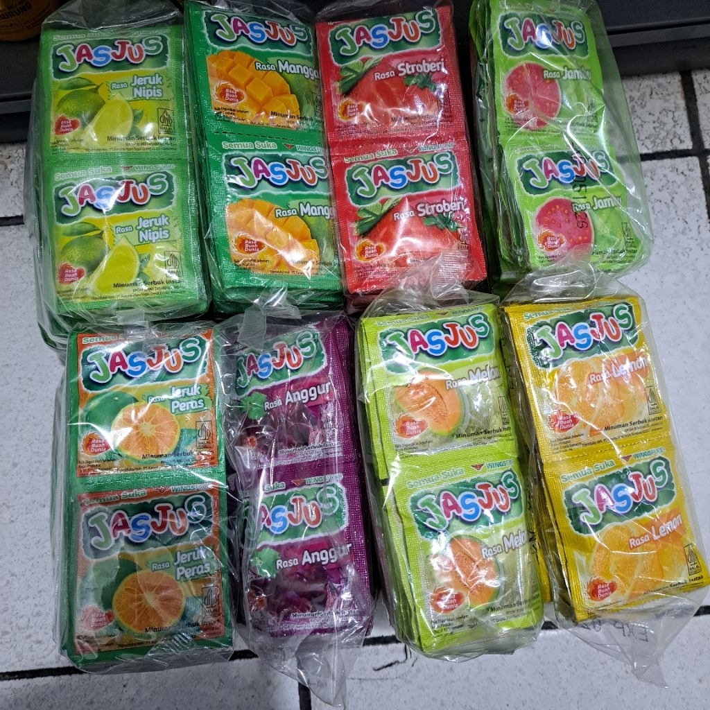 

JASJUS Minuman Serbuk Rasa Buah 1Pack Isi 5Renteng