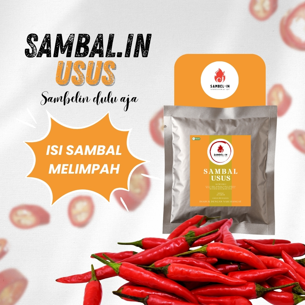 

SAMBEL.IN Sambal Usus Enak Pedas Rumahan 20gr – Sambel Sachet Siap Makan