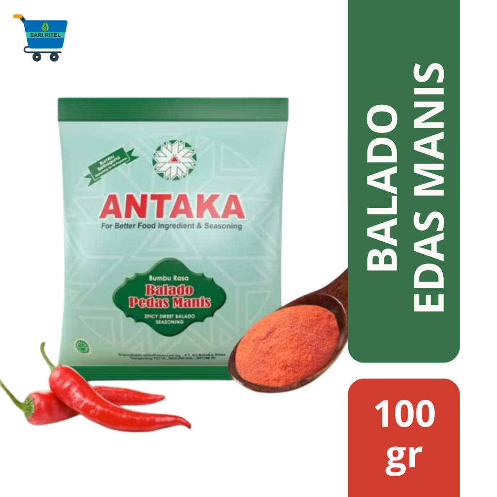 

ANTAKA Bumbu Balado Pedas Manis 100gr / Bumbu Tabur Antaka Rasa Pedas Manis 100gr