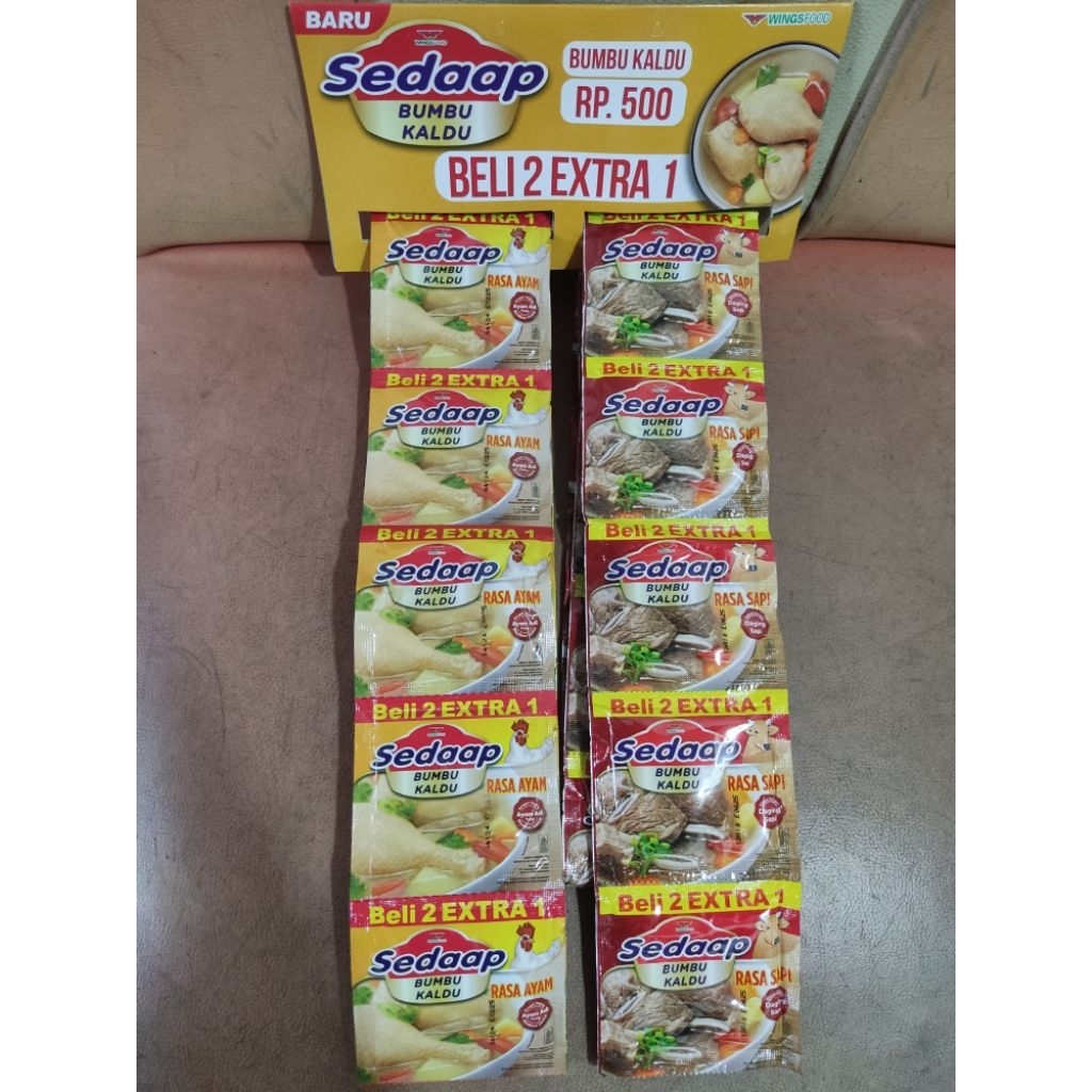 

Sedap Bumbu Kaldu Rasa Sapi isi 18pcs/Renceng