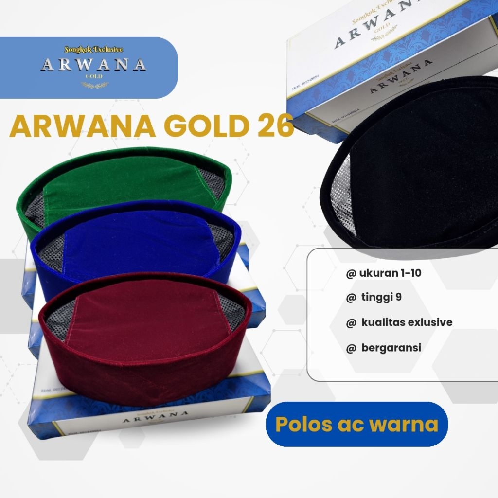 SONGKOK ARWANA GOLD FARIASI WARNA