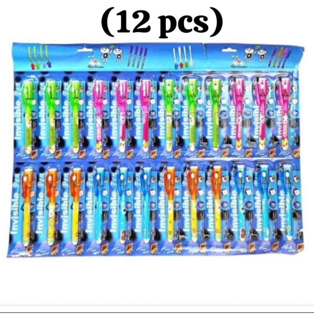 

(12 PCS) INVISIBLE PEN / BOLPEN CONTEK / MAGIC PEN / PULPEN AJAIB / BOLPEN RAHASIA