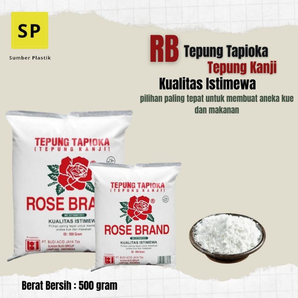 

Tepung Rose Brand Tapioka 500gram
