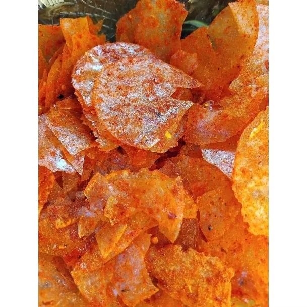 

keripik kaca pedas kemasan 100gr