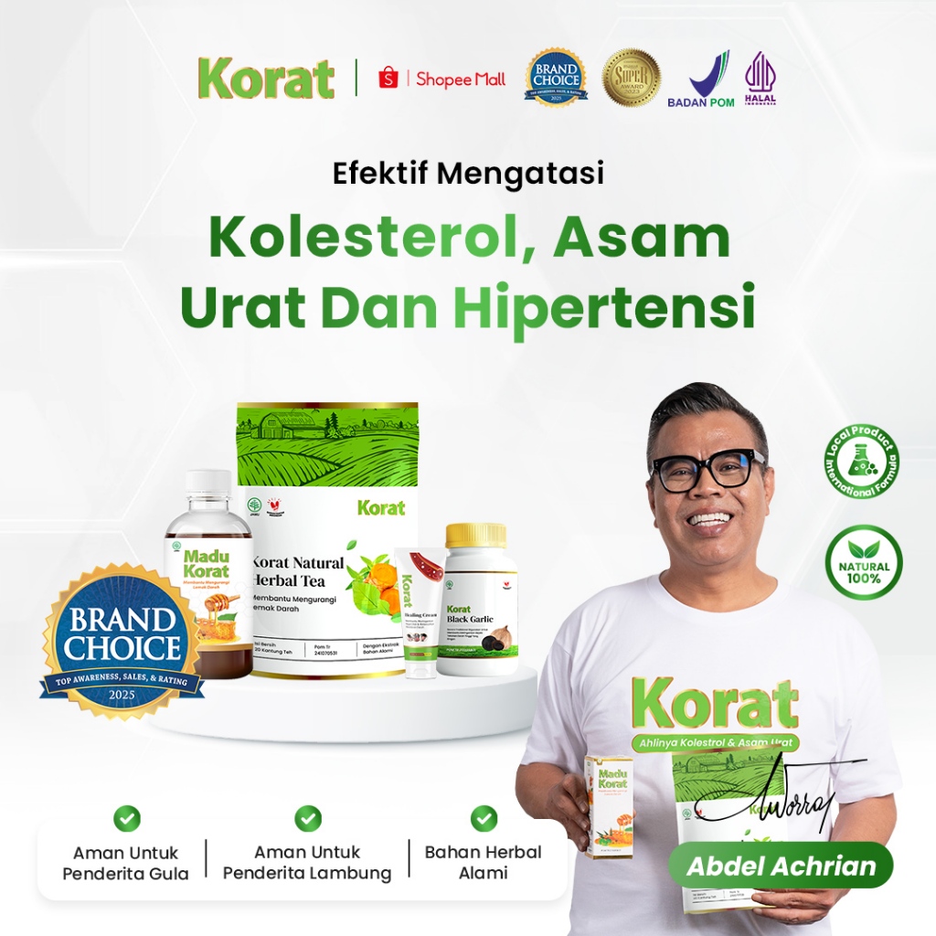 

Korat | 1 Madu + 1 Teh Korat Obat Kolestrol dan Asam Urat Stabilkan Tekanan Darah Tinggi