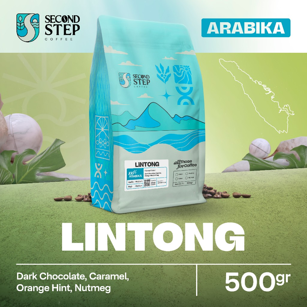 

Kopi Arabika Lintong Sumatra Arabica Coffee Roast Beans 500gr Biji Bubuk