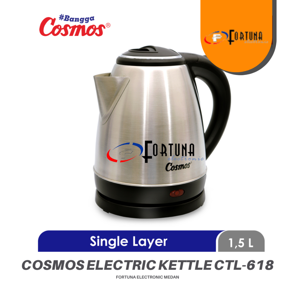 COSMOS ELECTRIC KETTLE / Cerek Cosmos / Termos Cosmos FULL STAINLESS LUAR DALAM CTL-618 N 1.5 LITER 
