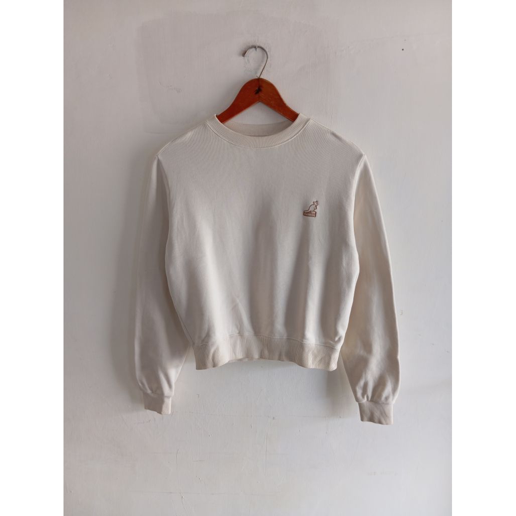 crewneck sweater sweatshirt crop Kangol