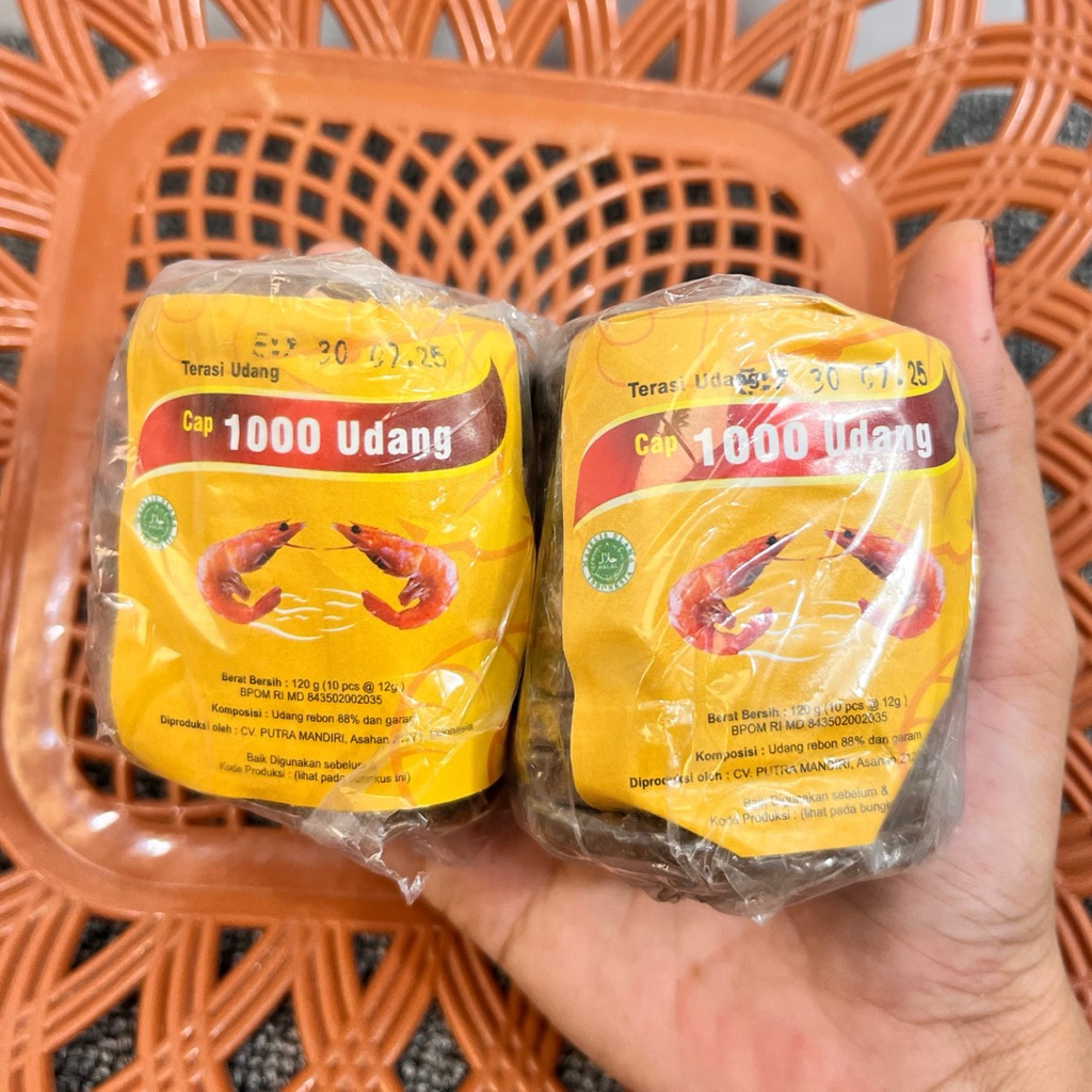 

terasi udang cap 1000 udang super enak mantap