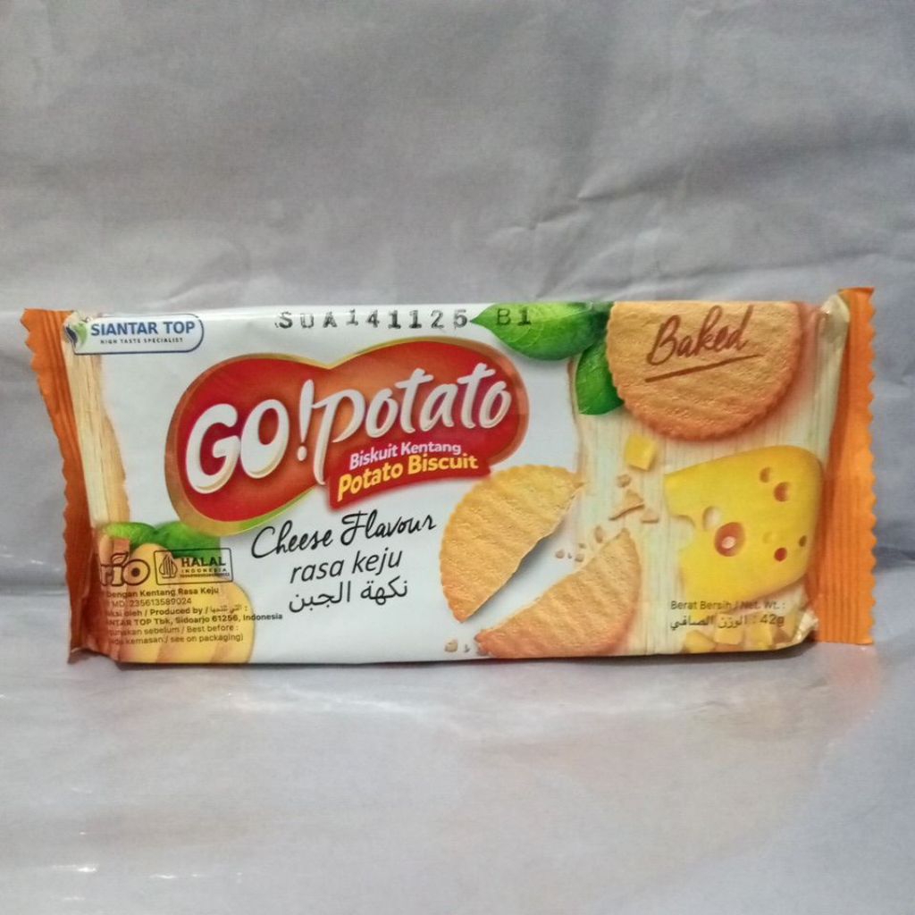 

Go!Potato Biskuit Kentang Cheese Flavour 42g