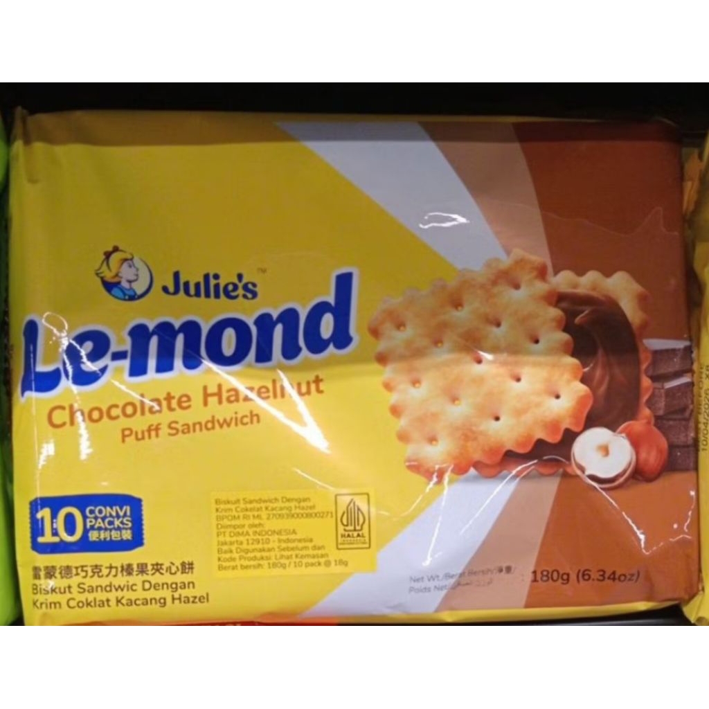 

Julie's Le-mond Chocolate Hazelnut Isi 10