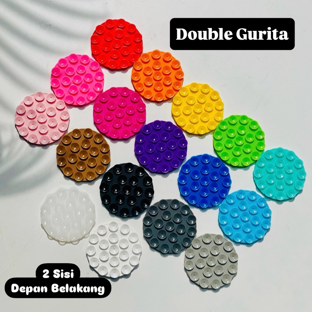 Handphone Holder Gurita Bulat Sided Round Perekat Tanpa Lem Karet kuat Tripot Handphone Lucu Cute