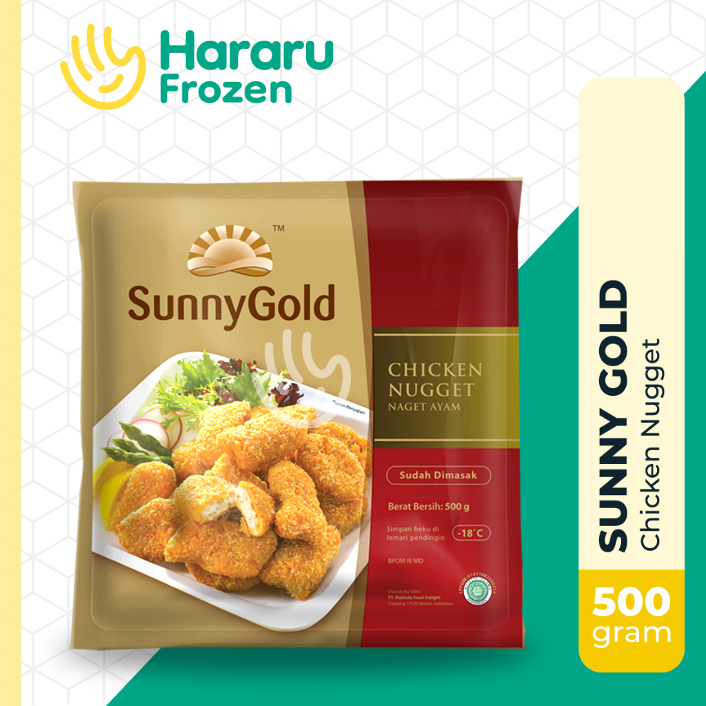 

Sunny Gold Chicken Nugget / Naget Ayam Berbumbu 500 gram