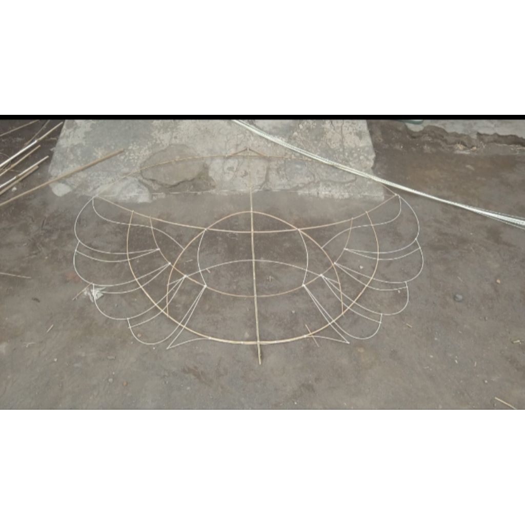 Rangka Layangan Ram raman empet set sendaren