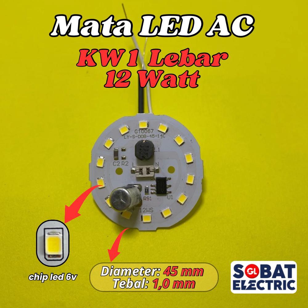 PCB Mata Lampu LED 12w KW1 Tanpa Driver - DOB LED AC 12 Watt Langsung 220V (ACR)