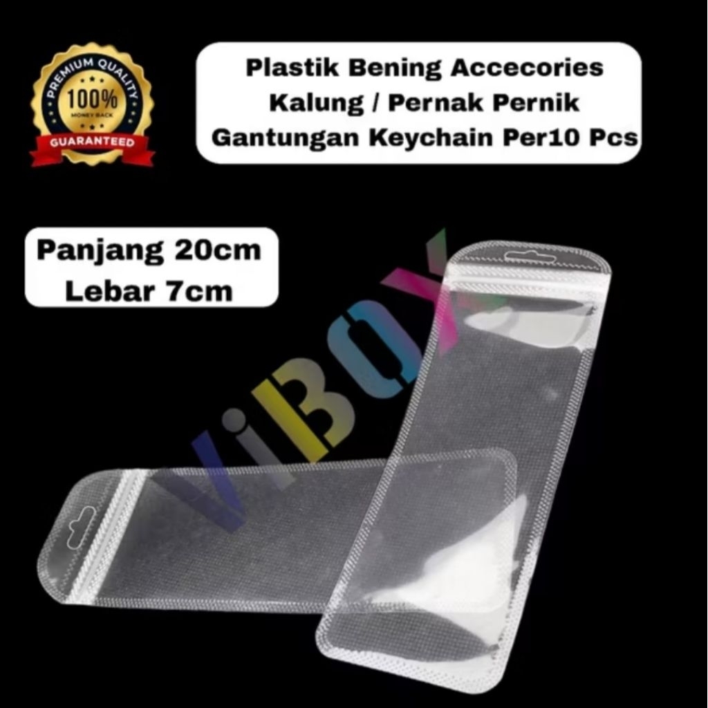 

( 10PCS ) Packingan Plastik Bening Accesories Plastik Bening Tebal Transparant