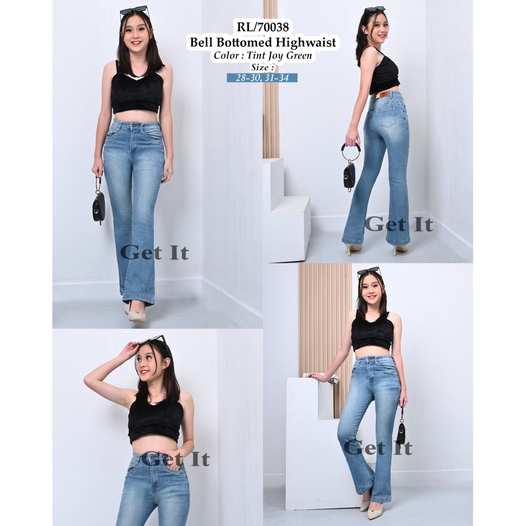 CUTBRAY JEANS WANITA HW TINT JOY GREEN GET IT JEANS 70038