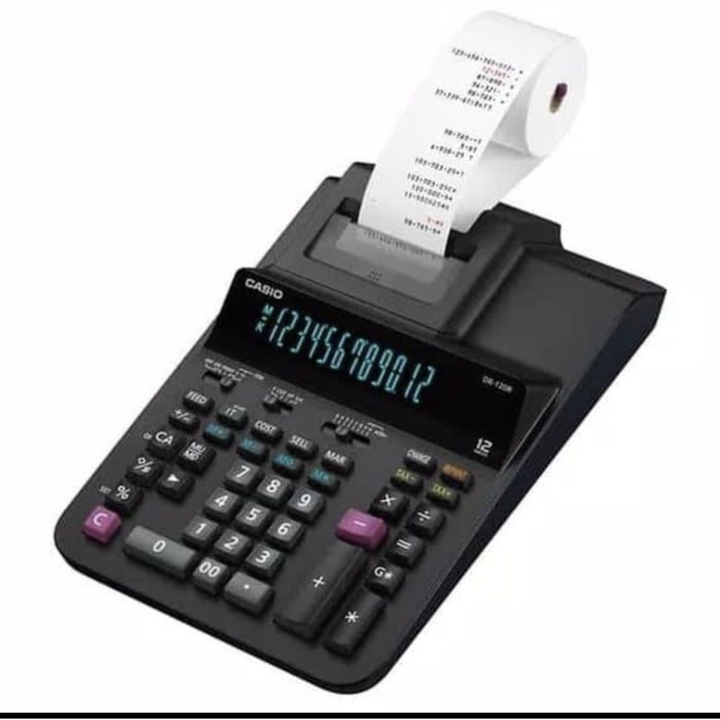 

Kalkulator Casio Original Casio CASIO DR 120R 12 DIGIT CASIO ORIGINAL PRINT CASIO