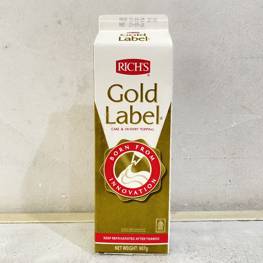 

Rich's gold label 907ml | rich's gold label | rich's whipping cream | rich gold