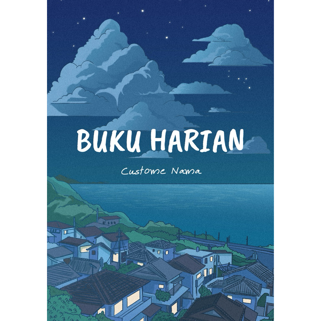 

Notebook A5 buku tulis Diary aesthetic Buku jurnal catatan daily aktivitas custom nama