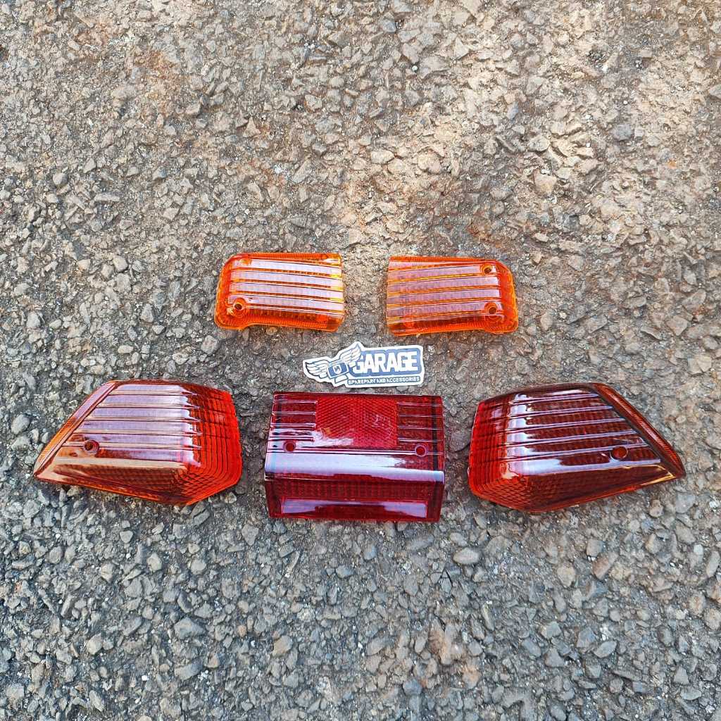 Mika RC 80 Fullset mika sein depan RC80 Belakang Sein Riting stoplamp Belakang Suzuki Bravo RC80 STD