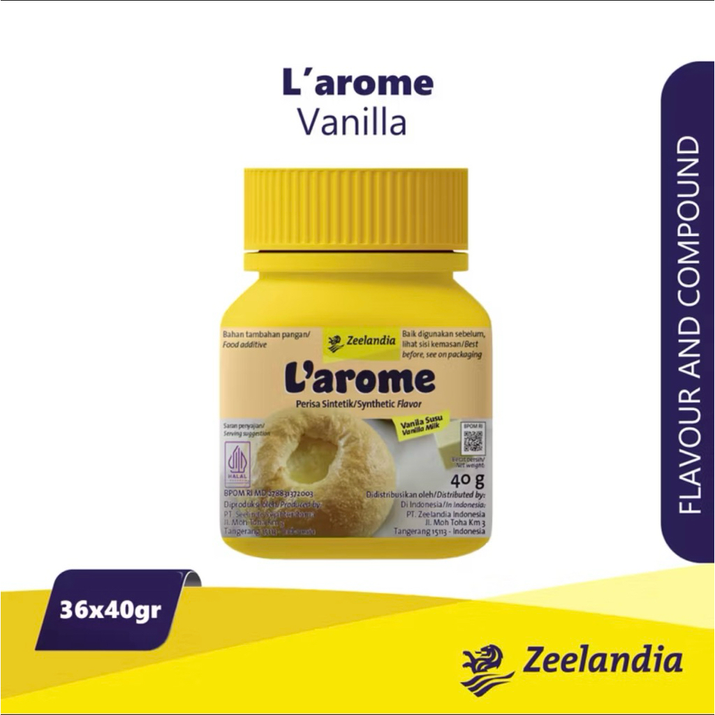 

Zeelandia L'arome Vanilla Milk Powder 40gr
