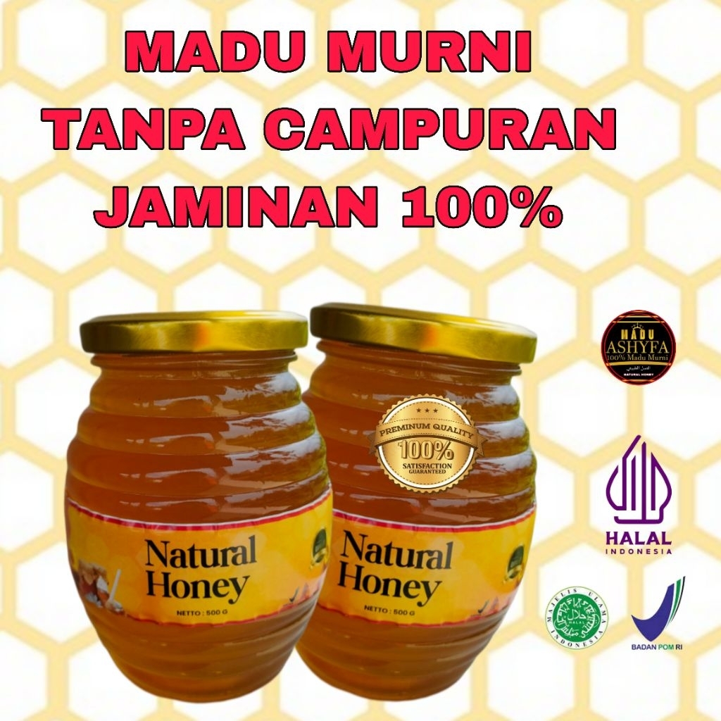 

MADU ASLI ALAMI QUALITY NO 1 KEMASAN 500G dr lebah melifera