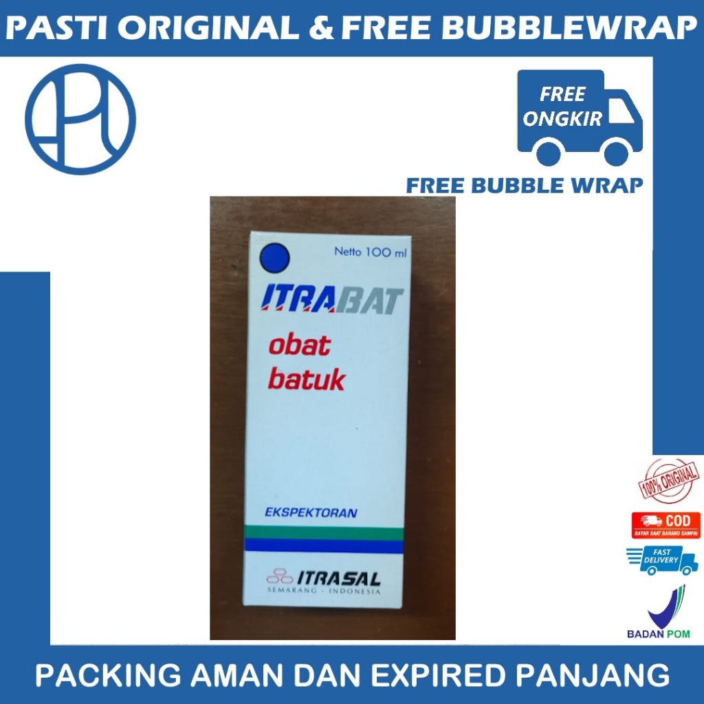 ITRABAT GUAIFENESIN, AMMONIUM, CTM SIRUP 100 ML OBAT BATUK SIRUP