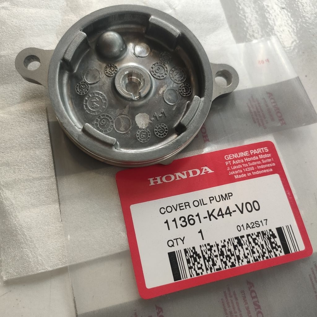 11361-K44-V00 Cover tutup gigi pompa oli cover oil pump Beat pop esp Scoopy esp Vario 110 esp origin