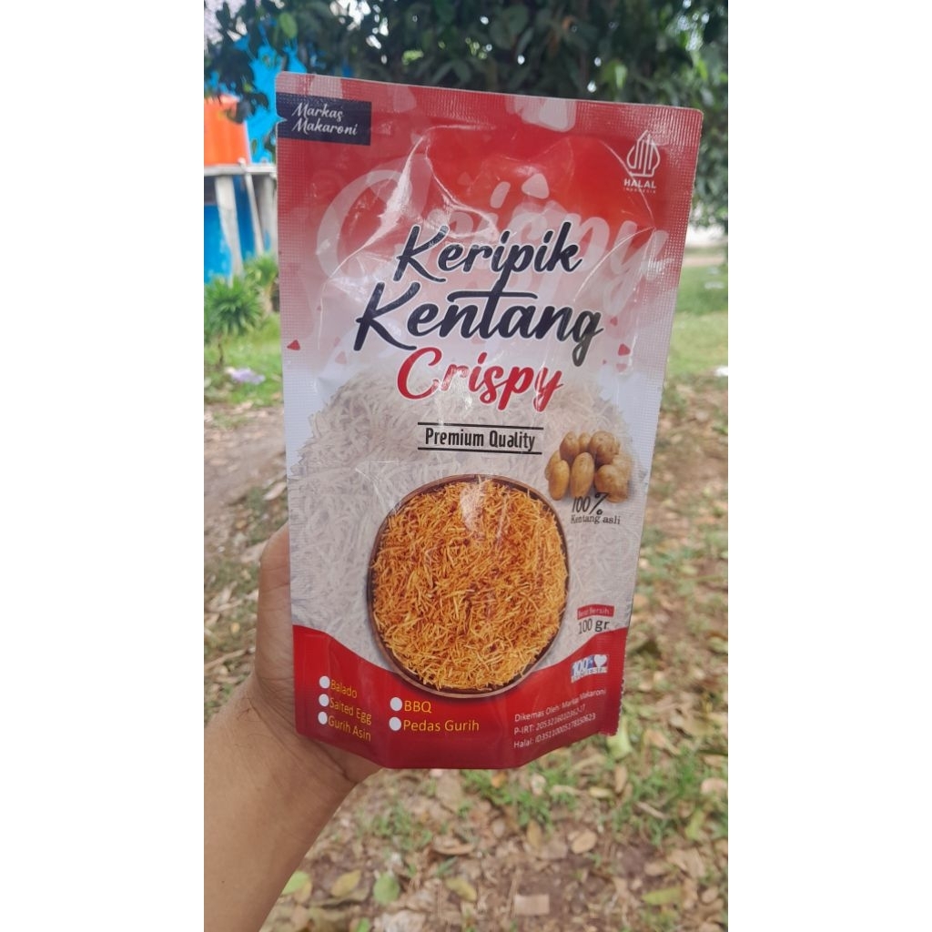 

Keripik Kentang Serut Crispy Premium 100 Gram