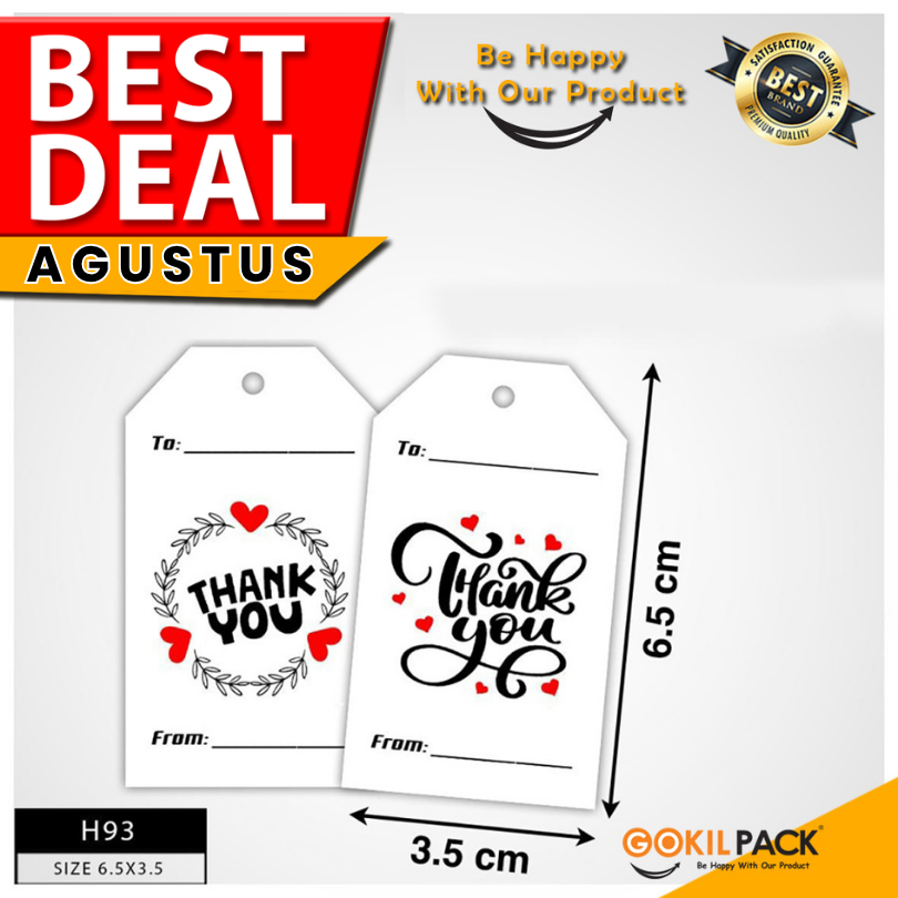 

Hangtag Hangtag Murah Hangtag Duplex Hangtag thank you H93