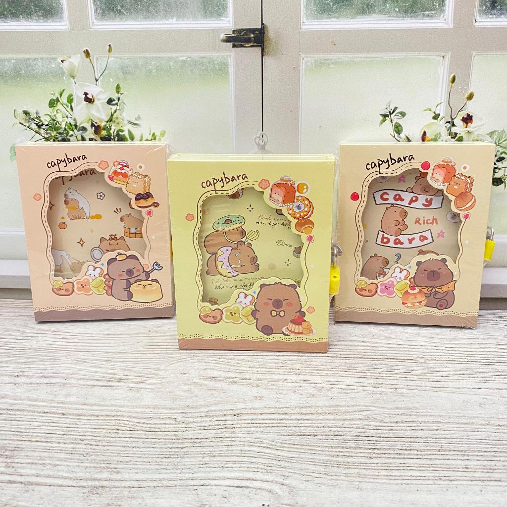 

Buku Diary Gembok Gambar Hewan Capybarra Lucu Buku Gembok Capybarra Bisa COD