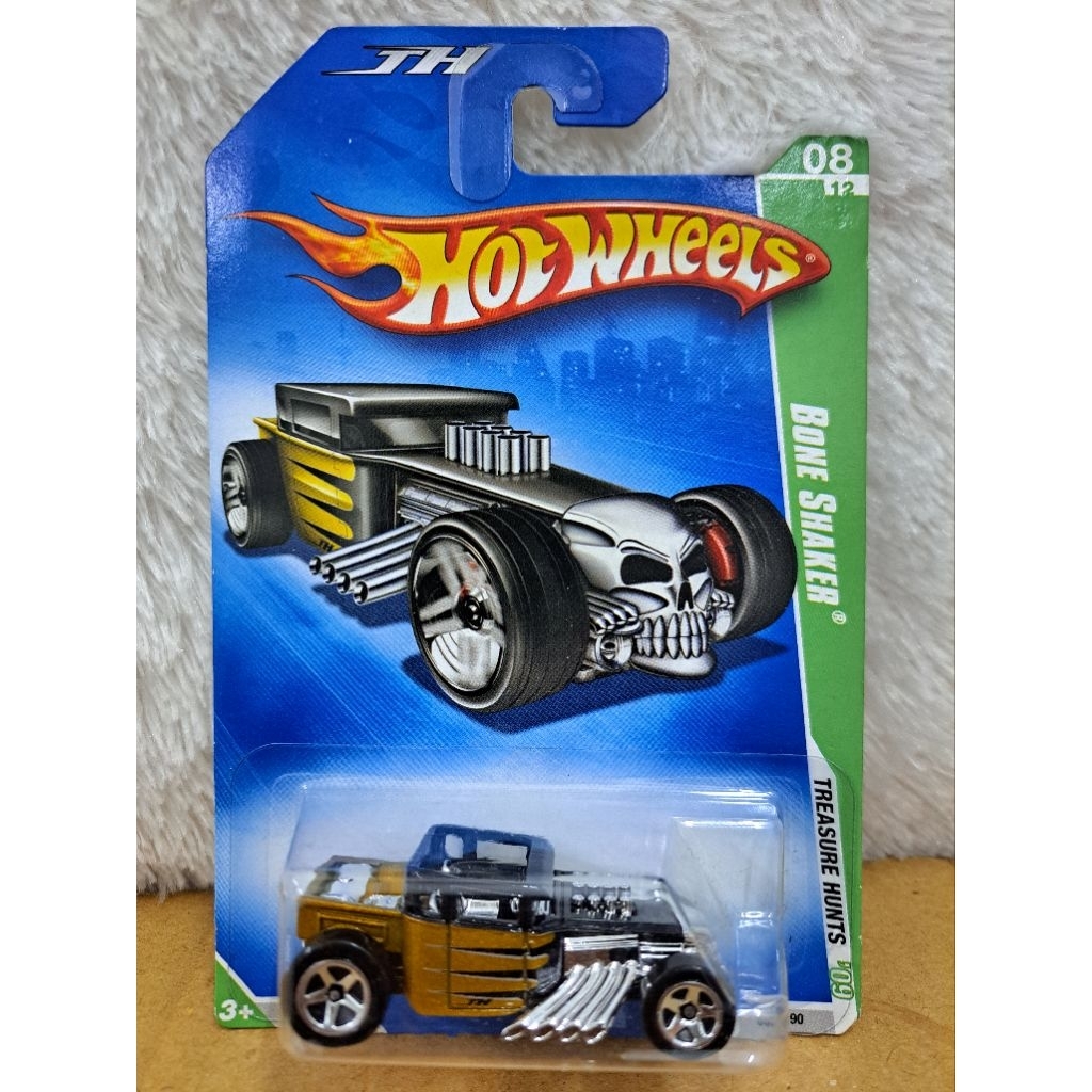 Hot Wheels Treasure Hunt Bone Shaker Black Gold