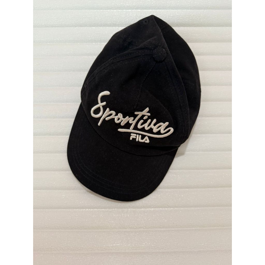 Preloved Topi Sportiva FILA Hitam Original