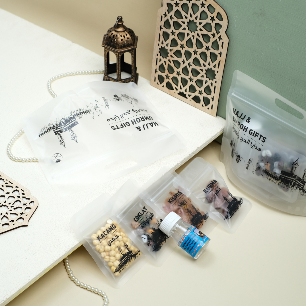 

Souvenir Snack Arab Haji Umroh Kemasan Pouch by Albayan Haramain
