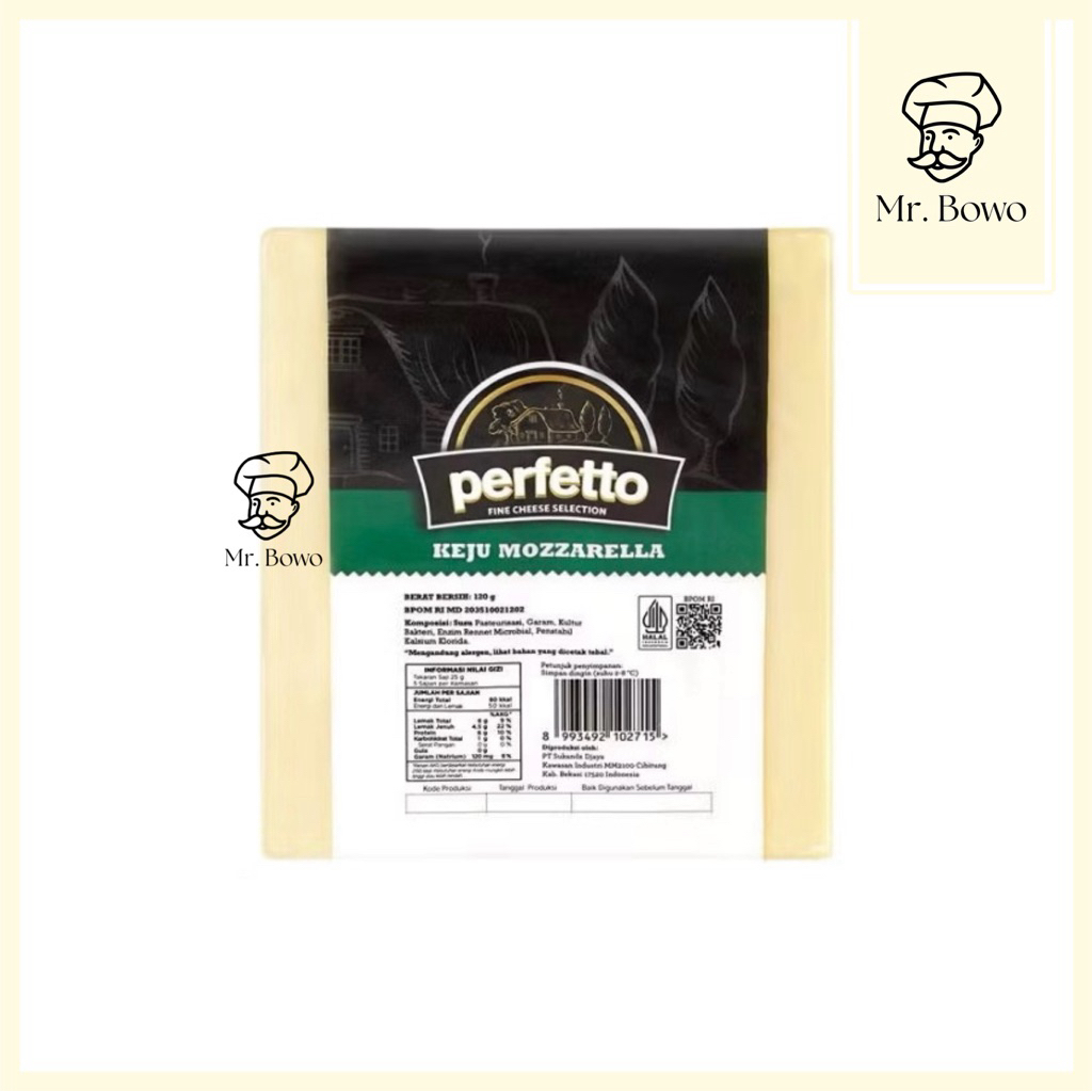 

Perfetto Keju Mozzarella Cheese (120g)