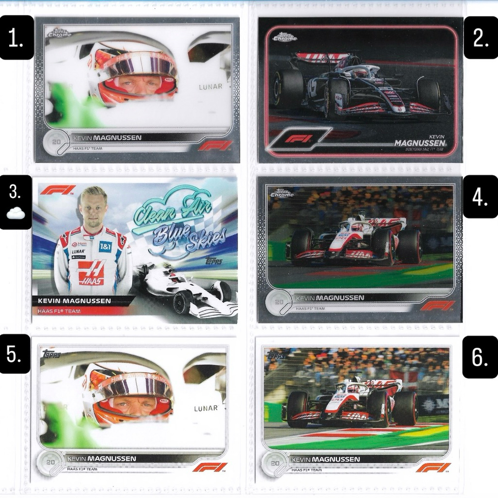 Kartu f1 Topps & Chrome - Kevin Magnussen (Haas F1)