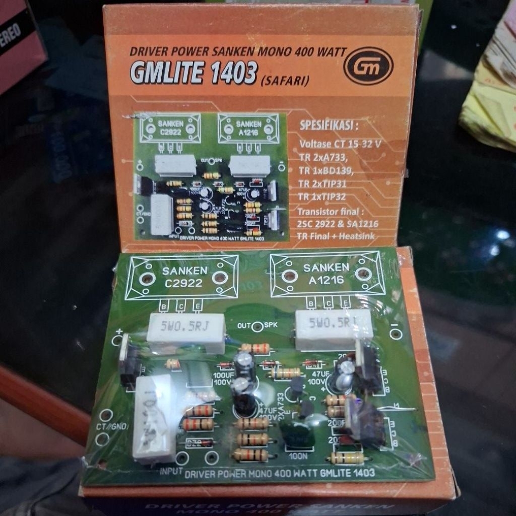 driver power sanken mono 400watt safari